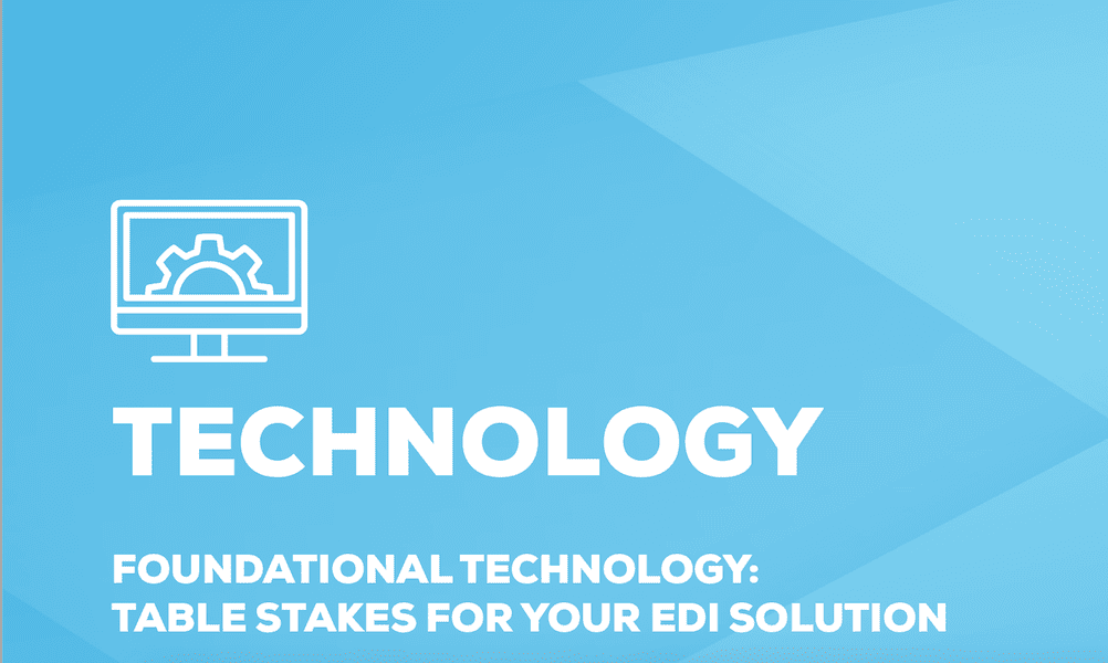 技術 -  EDI解決方案的桌子賭注